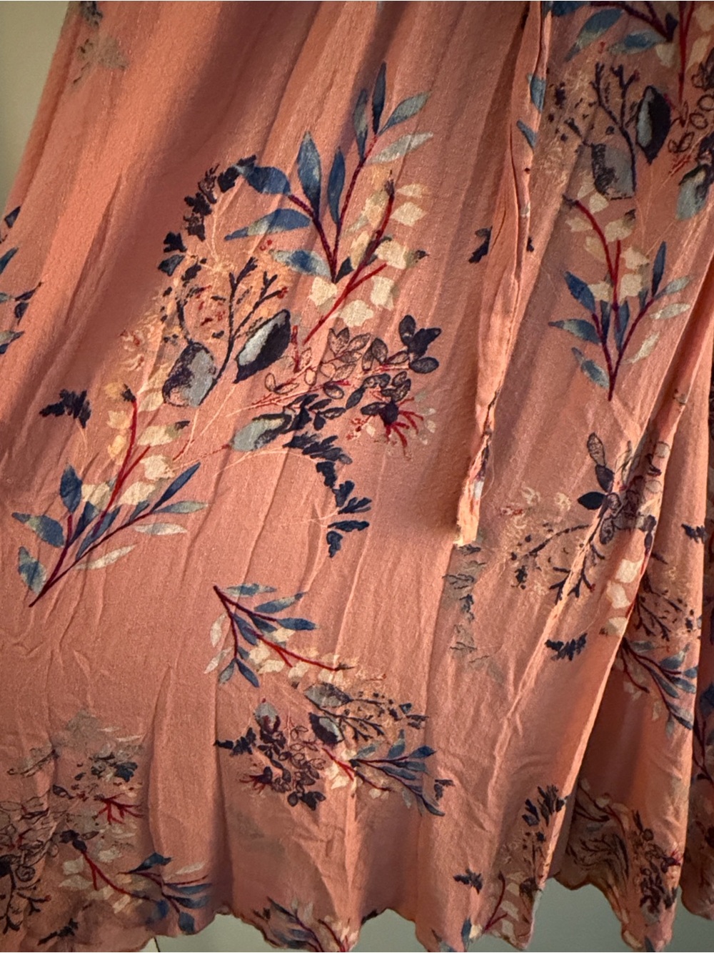 Lulu's Fiorire Rose Floral Print Faux Wrap Maxi Dress - Picture 7 of 10
